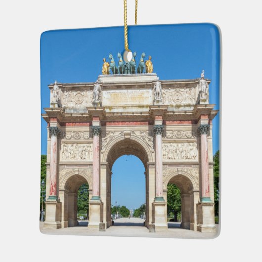 Carrousel Arch of Triumph in Paris, Frankreich Keramikornament (Links)