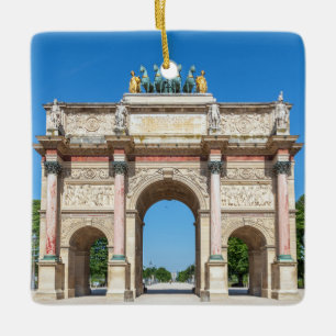 Carrousel Arch of Triumph in Paris, Frankreich Keramikornament