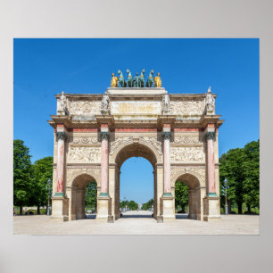 Carrousel Arch of Triumph in Paris, Frankreich Poster