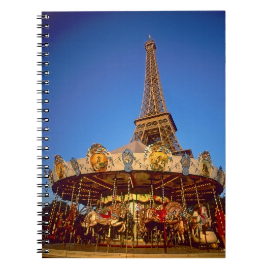 Carrousel, Eiffelturm, Paris, Frankreich Notizblock (Vorderseite)