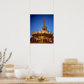 Carrousel, Eiffelturm, Paris, Frankreich Poster (Küche)