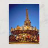 Carrousel, Eiffelturm, Paris, Frankreich Postkarte (Vorderseite)