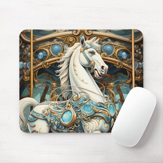 Carrousel Horse Mousepad (Mit Mouse)