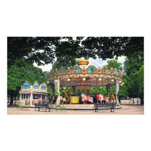 Carrousel in den Tuilerien, Paris, Frankreich Fotodruck
