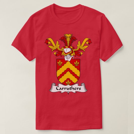 Carruthers Coat of Arms Family Crest T-Shirt (Design vorne)