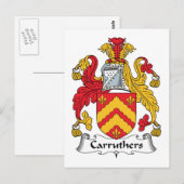 Carruthers Familienwappen Postkarte (Vorne/Hinten)