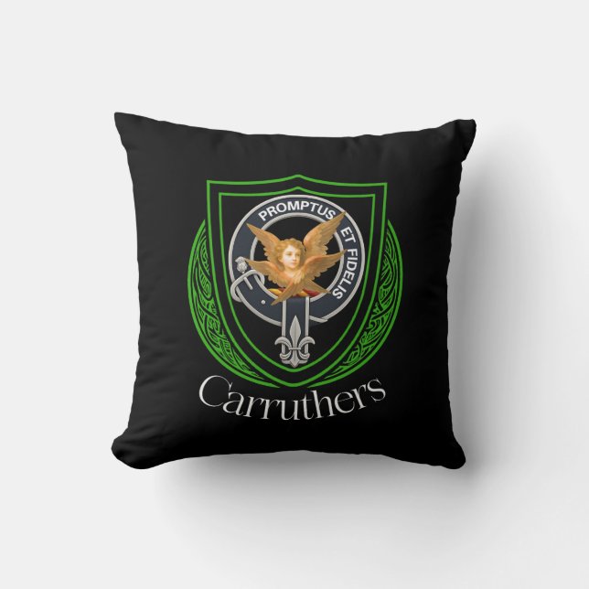 Carruthers Scottish Clan Wappen Kissen (Vorderseite)