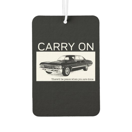 Carry auf 1967 Chevrolet Impala Tribute Design Autolufterfrischer (Rückseite)