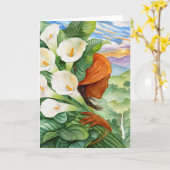 Carry Calla Lilies Karte (Gelbe Blume)
