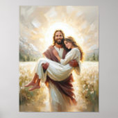 Carry Her Home, Modern Christian Art, Jesus Heals Poster (Vorne)