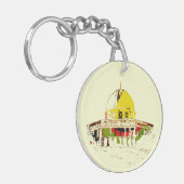 Carry Jerusalem: Kuppel des Rock-Schlüsselanhänger Schlüsselanhänger (Vorderseite links)