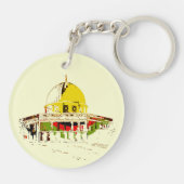 Carry Jerusalem: Kuppel des Rock-Schlüsselanhänger Schlüsselanhänger (Rückseite)