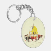 Carry Jerusalem mit dir: Kuppel des Rock Travel Schlüsselanhänger (Vorderseite links)