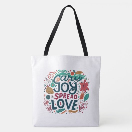 Carry Joy, Spread Liebe - Schultertasche Tasche (Vorderseite)