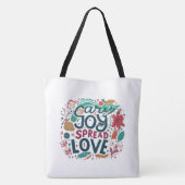Carry Joy, Spread Liebe - Schultertasche Tasche (Rückseite)