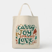 Carry Joy, Spread Liebe - Tote Tasche (Rückseite)