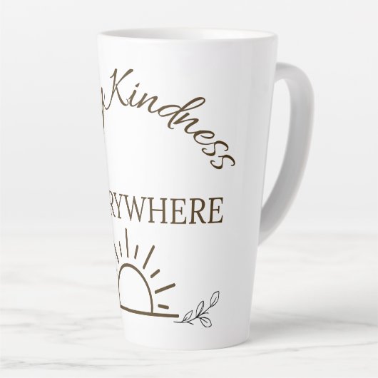 Carry Kindness Everywhere Mug Milchtasse (Rechte Ecke)
