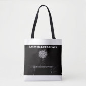 Carry Life's Chaos Tote Bag - Funny Everyday Bag Tasche (Vorderseite)