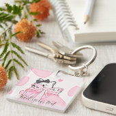Carry Love & Books – Cat Acrylic Keychain Schlüsselanhänger (Vorderseite rechts)