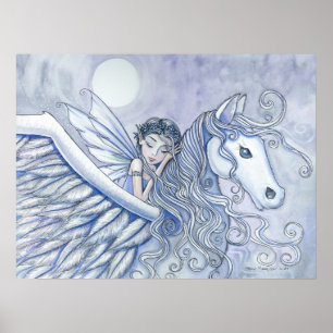 Carry Me Away Fairy Pegasus Poster