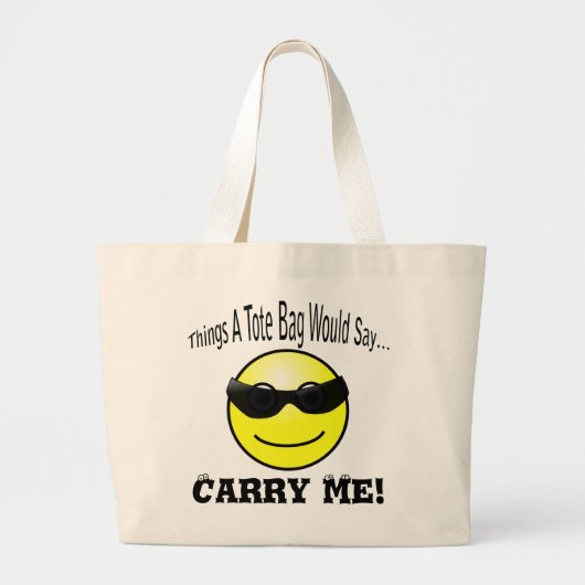 Carry Me Tote Bag Jumbo Stoffbeutel (Vorne)