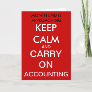 Carry on Accounting Accountant Birthday Card Karte