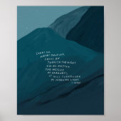 Carry On - Inspiration und Blauer Berg Poster (Vorne)