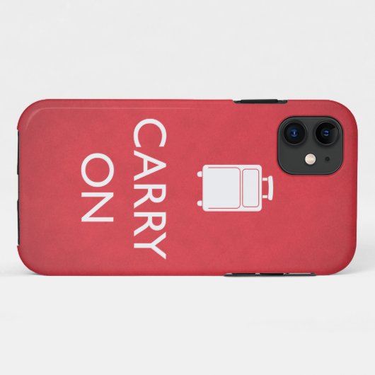 Carry on Luggage Funny Meme Case-Mate iPhone Hülle (Rückseite (Horizontal))