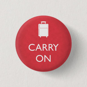 CARRY ON - Luggage - Funny Red Button
