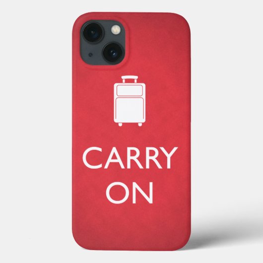 CARRY ON - Luggage - Funny Red iPad Case (Rückseite)