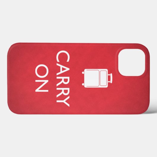 CARRY ON - Luggage - Funny Red iPad Case (Rückseite (Horizontal))
