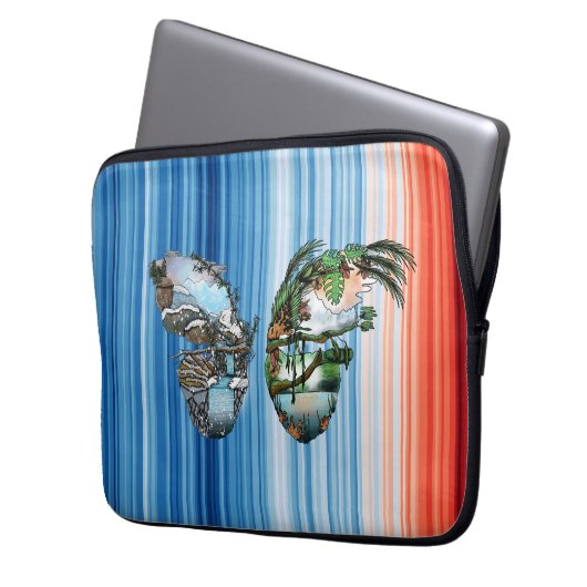 Carry the Future, Protect the Planet - COP30 Laptopschutzhülle (Vorderseite Links)