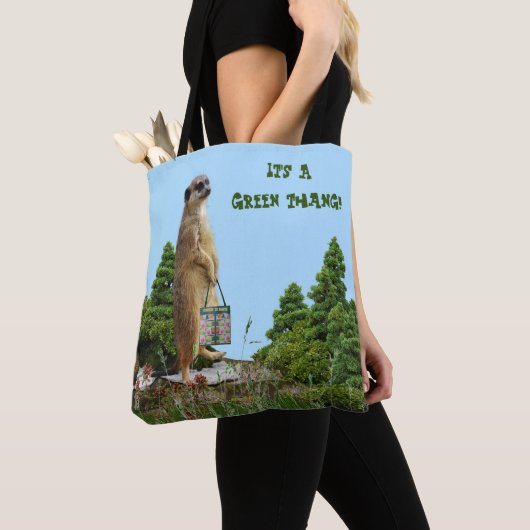 Carryall 'Green' Meerkat Animal Tasche (Von Nahem)