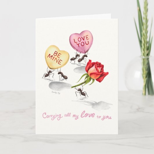 Carrying all my Love to you Karte (Vorderseite)