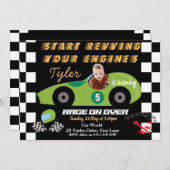 Cars 5th Birthday Boys Einladung (Vorne/Hinten)