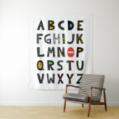 Cars Alphabet Kinderzimmer Kinderzimmer Wandteppich (Beispiel)