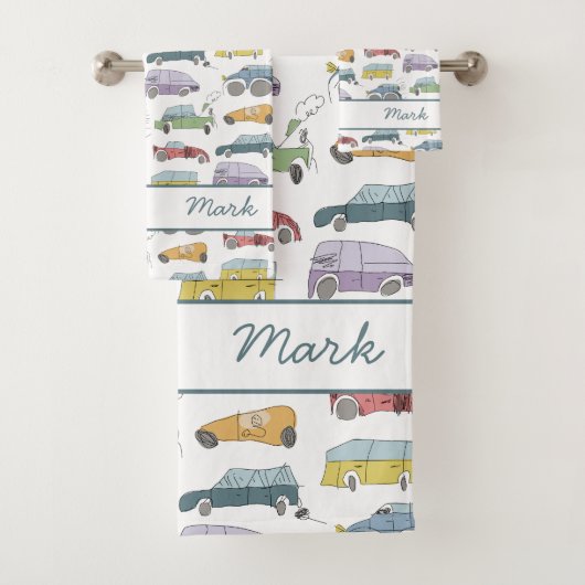 Cars Doodle Badhandtuch Set (Insitu)