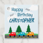 Cars Kids Boy Birthday Geschenkanhänger (Vorderseite)