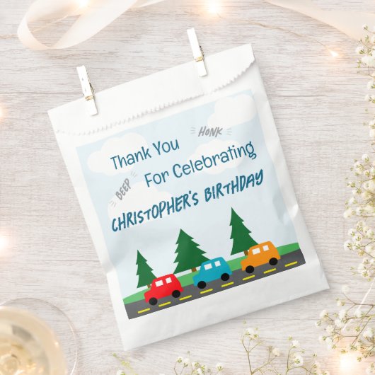 Cars Kids Boy Birthday Geschenktütchen (Ausgeschnitten)