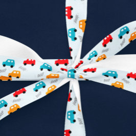 Cars Kids Boy Birthday Satinband