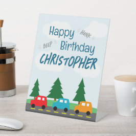 Cars Kids Boy Birthday Sockelschild