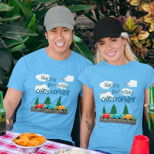 Cars Kids Boy Birthday T-Shirt