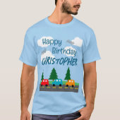 Cars Kids Boy Birthday T-Shirt (Vorderseite)