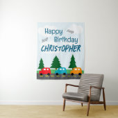 Cars Kids Boy Birthday Wandteppich (Beispiel)