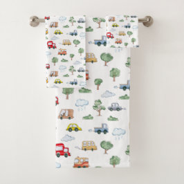 Cars Muster Badhandtuch Set