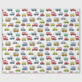 Cars Muster Geschenkpapier (Flach)
