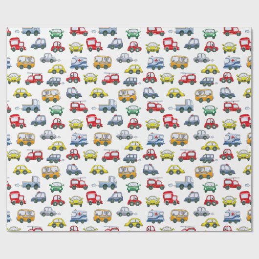 Cars Muster Geschenkpapier (Flach)