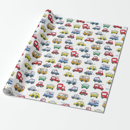 Cars Muster Geschenkpapier (Ungerollt)
