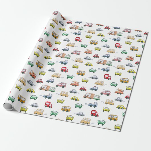 Cars Muster Geschenkpapier (Ungerollt)