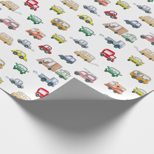 Cars Muster Geschenkpapier (Ecke)